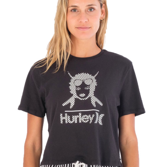 Hurley Γυναικεία κοντομάνικη μπλούζα BGS cropped crew